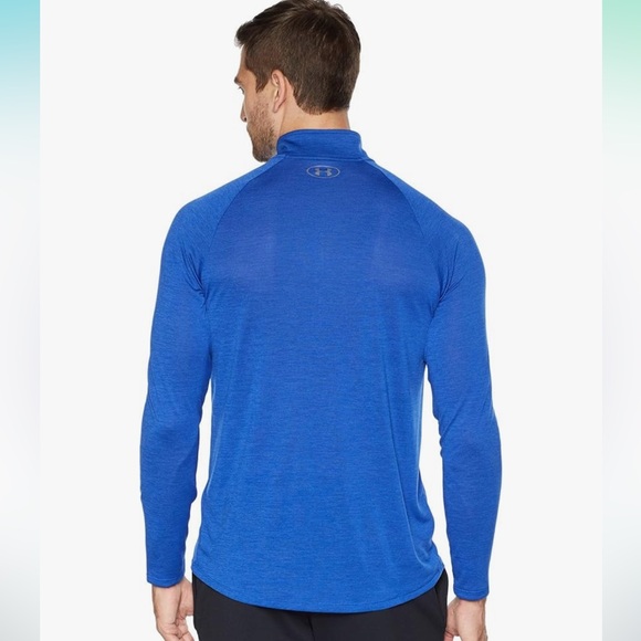Under Armour UA Tech 1/2 Half Zip Royal Blue Medium Dri Fit Athletic Jacket - Picture 7 of 10